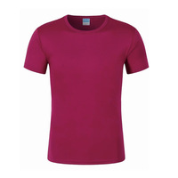 T-shirt classique à col rond en coton et élasthanne, blanc uni, grande taille, t-shirts épais, impression numérique personnalisée, logo, t-shirt pour homme