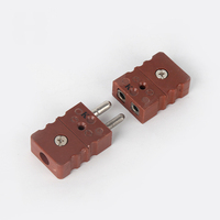 Conector de Termopar Mini Tipo K Amarillo Chinese-mc02(c)-k-m/f de Excelente Calidad para Uso Seguro con Abrazadera