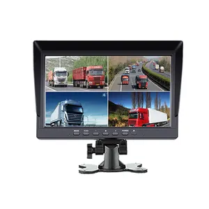 7 Inch 4 Split Partitie Ondersteuning Laag Stroomverbruik Standaard Beugel Vga Video1 Video2 Audio Hd 7 Inch Tft Lcd monitor