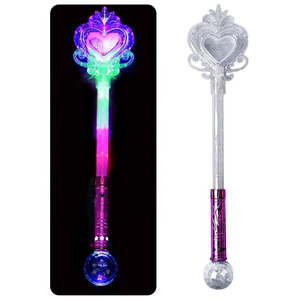 Đảng ủng hộ Glow Sticks đồ chơi <span class=keywords><strong>Led</strong></span> nhấp nháy trái tim ánh sáng lên ma thuật Wands sinh nhật đảng phát sáng đồ chơi GLOW STICK cho cô gái - Product Image 3