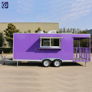 CAMPTRL 2026 Rimorchio Prefabbricato per Alimenti Completamente Attrezzato, Cucina Mobile a Doppio Asse per Catering, Food Truck per Hamburger, Pizza, BBQ - Product Image 2