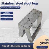 Pieds de table modernes en acier inoxydable et fer, style simple et oblique, pour table basse, quincaillerie de mobilier, supports en métal pour panneaux de bois