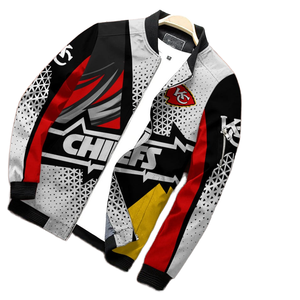 Chaquetas Bomber de Talla Grande para Hombre, Resistentes al Viento, con Cierre de Cremallera, Personalizables para Equipos, Marca Trademark Soccer - Product Image 3