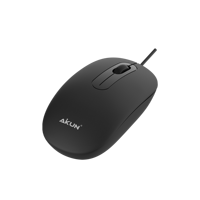 AIKUN KM803 mini souris optique 3D filaire pour bureau, câble USB, roue en caoutchouc, Plug and Play