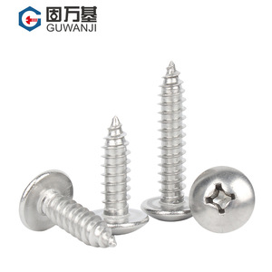Tornillos autorroscantes de cabeza plana Phillips de acero inoxidable 316 de base sólida M3 M4 M5 M6 para construcción en madera - Product Image 3
