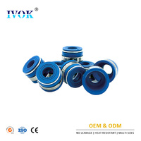 IVOK 16PCS Set Seal Katup Oli OEM RE515329/RE31617 Bahan FKM ACM Seal Batang Katup Cocok untuk JohnDere Seri 300