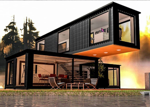 Maisons préfabriquées modulaires portables de luxe, extensibles, modernes, type conteneur - Product Image 4