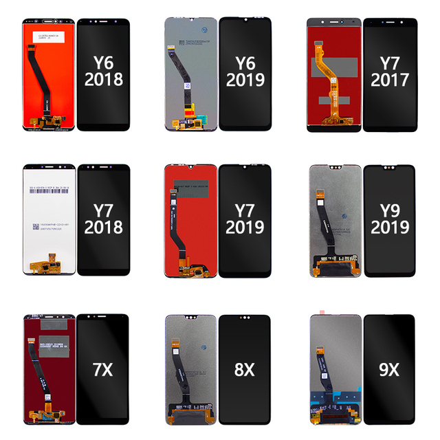 For Huawei Mobile Phone LCD Touch Screen Assemblies Models 3 3I 4 5 5T 5I 5Pro 6 7i 8i 9i 10i Y8s Y9 2019 Y9 Prime 2019