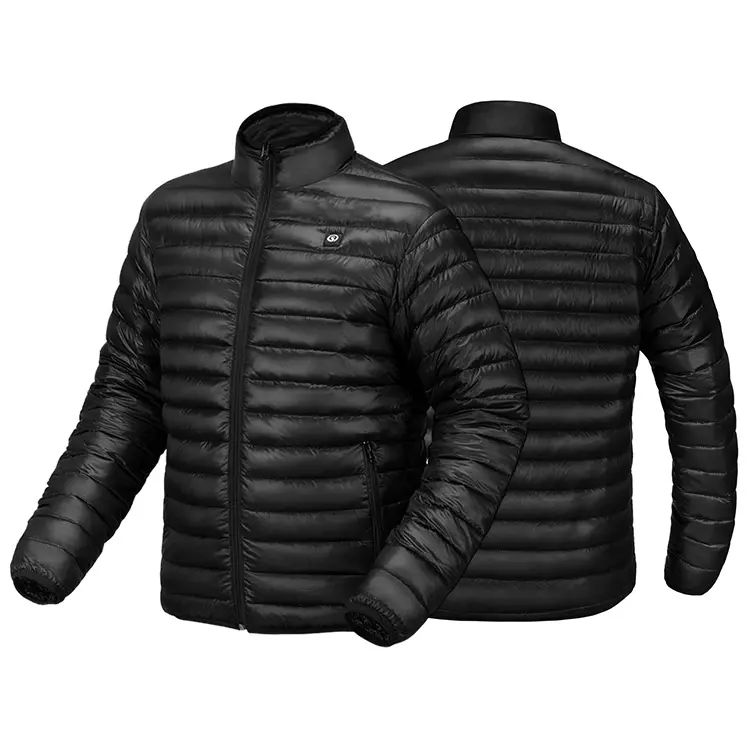 Polyester Puffer Winter Outdoor Plus Size Jackets Thermal Heat Vest Battery 7.4V Powerbank Down Electric Heated Jacket for Men