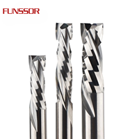 Fraise à bois spirale en carbure à 2 dents, coupe haut et bas, pour routeur CNC, fraise de compression pour bois