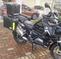 Supports de boîtes latérales personnalisés en acier inoxydable pour moto BMW R 1250 GS R 1200, support de coffre arrière