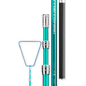 CWLN15 Filet d'atterrissage de pêche en fibre de carbone pliable de haute qualité Filet de pêche en polyester pour poissons d'eau douce et d'eau salée Filet de pêche - Product Image 1