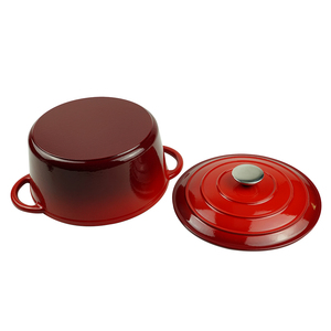 Olla Holandesa Redonda de Hierro Fundido Esmaltado Clásica y Duradera de <span class=keywords><strong>4QT</strong></span>, Utensilios de Cocina, Olla para Estofar para Gas e Inducción - Product Image 3