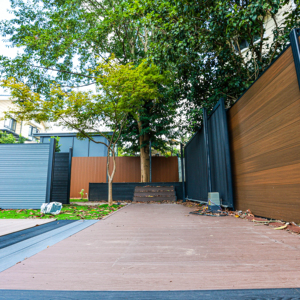 Vente en gros d'usine de revêtement de sol de <span class=keywords><strong>terrasse</strong></span> extérieur en bois de wpc moderne style européen <span class=keywords><strong>teck</strong></span> composite plastique balcon <span class=keywords><strong>terrasse</strong></span> <span class=keywords><strong>prix</strong></span> de gros - Product Image 2