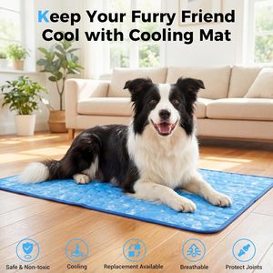Self-cooling dog mat Breathable pet cooling pad Non-slip latex dog mat Easy wash foldable mat - Product Image 1