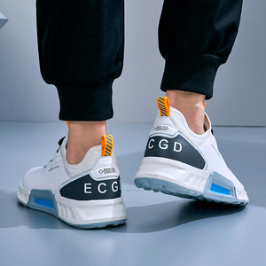 รองเท้ากอล์ฟสไตล์สปอร์ตแคชชวลจากโรงงาน AKS ราคาโรงงาน ผลิตจากหนัง กันน้ำ กันลื่น น้ำหนักเบา นุ่มสบาย วัสดุ TPU เหมาะสำหรับเดิน - Product Image 6