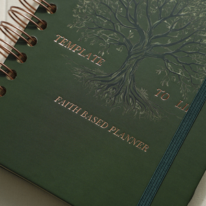 Agenda Espiral de Tapa Dura con Logotipo Personalizado, <span class=keywords><strong>Diario</strong></span> de Oración Personalizado A5, Cuaderno Cristiano con Escrituras Diarias y Separadores - Product Image 5