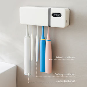 Soporte para Cepillos de Dientes Recargable de Pared con Función de Secado por Aire, Caja Esterilizadora UV para Baño, Hogar y Hotel - Product Image 1