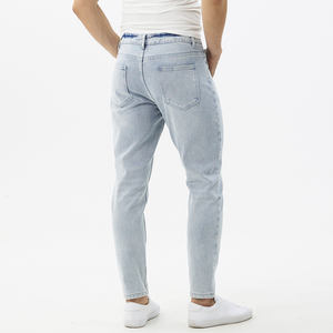 Мужские голубые джинсовые узкие брюки, узкие джинсы со средней талией, узкие брюки - Product Image 4