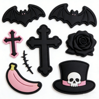Étiquette de vêtement en PVC souple en silicone 3D thermocollante avec logo personnalisé, forme fleur, pour chapeaux, patch PVC personnalisé, fabrication rapide de prototypes