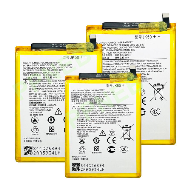 Manufacturer High Quality JK50 4850mAh Li Polymer Battery for Motorola MOTO G50 4G E7 Plus Phone Replacement Battery 18 Months