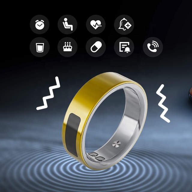 App Control Fitness Tracker Android Sleep Heart Rate Monitor Short Video Remote Camera Control Vibration Health Smart Ring
