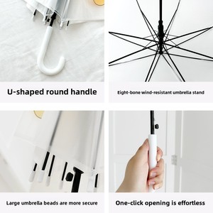 ร่มเด็กลายการ์ตูนใสจับตรงดีไซน์น่ารักสำหรับเด็กหญิงเด็กชายอนุบาลเด็กทารกประถมนักเรียน SL วันที่ฝนตก - Product Image 3