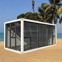 Villa Modulaire de Jardin Moderne à 1 Chambre au Design Luxueux, Maison Préfabriquée Éco-énergétique à Installation Rapide, Serre/Verrière