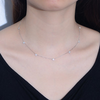 Collier en argent sterling 925 plaqué or breloques étoile collier en argent 925 bijoux en argent 925