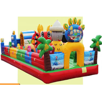 Château gonflable commercial direct d'usine pour aire de jeux intérieure pour enfants avec toboggan château gonflable de taille géante en vente