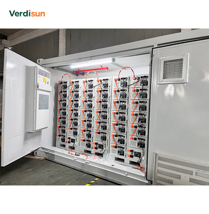 Verdisun ที่เก็บพลังงานแบตเตอรี่ bess 1mW 2MWH แบตเตอรี่ลิเธียมไอออนแรงดันสูงความจุ<span class=keywords><strong>40HQ</strong></span> โรงงาน - Product Image 2