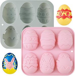 Molde de Chocolate Personalizado de Conejo de Pascua al por Mayor, Molde para Pastel con Patrón de Huevo para el Festival de Pascua y ODM - Product Image 1