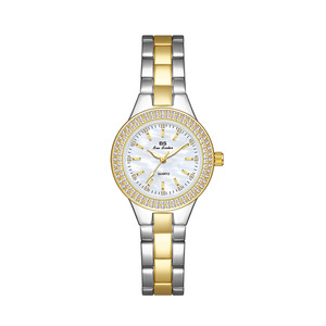 Reloj de Cuarzo para Mujer BS Bee Sister Gold - Bisel con Incrustaciones de Diamantes, Correa de Acero Inoxidable - Product Image 3