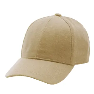 Haute qualité mode 6 panneaux papa casquette mélange de laine broderie originale Patch Sport casquettes de Baseball