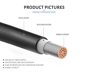 Jzd Tuv 1.5Mm 2.5Mm 4Mm 6Mm 10Mm 16Mm 25Mm 35Mm 50Mm 70Mm Quang Điện Năng Lượng Mặt Trời Bảng Điều Khiển Lõi Đơn Năng Lượng Mặt Trời DC Cáp Dây - Product Image 3