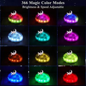 Luz Nocturna <span class=keywords><strong>Creative</strong></span> <span class=keywords><strong>Cloud</strong></span> con LED de 12 Colores, Control Remoto, Carga USB, Diseño Moderno, Regulable, Luz Ambiental para Dormitorio - Product Image 4