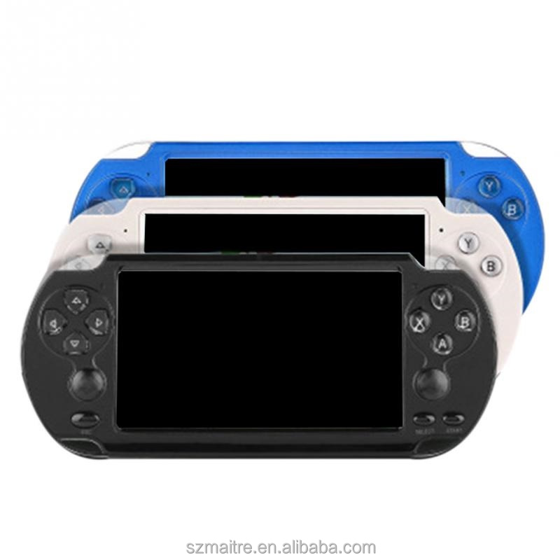 X9s console de videogame portátil 8gb, de mão, 5.1 polegadas, atualizado, jogos reais, mp4, jogos de 32 bits para jogos de psp