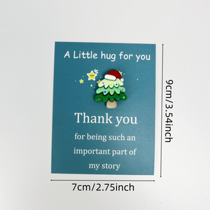 Giáng sinh loạt nhựa & tông túi ôm kỳ nghỉ chúc mừng phước lành & cảm ơn bạn thẻ-giáng sinh Quà Tặng & trang trí - Product Image 3