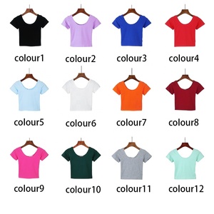 T-shirts en coton pour femmes de haute qualité Logo personnalisable <span class=keywords><strong>Crop</strong></span> <span class=keywords><strong>Top</strong></span> en T-shirt court en gros imprimé de style vintage - Product Image 4