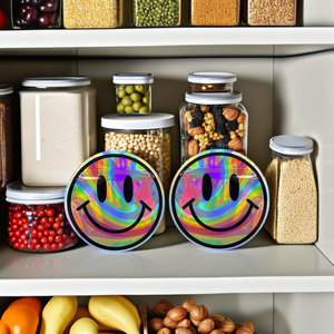 Tùy chỉnh in 3.5g túi đứng chết cắt túi Mylar Ziplock với bằng chứng mùi & bao bì hình tròn - Product Image 2