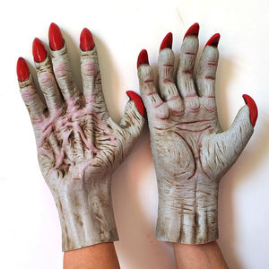 Gants d'Halloween Premium Démon Mains Sorcière Diable <span class=keywords><strong>Loup</strong></span> Griffes Film <span class=keywords><strong>Jeu</strong></span> Cosplay Horreur Costume Gants Déguisement Accessoires De Fête - Product Image 4