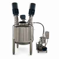 Cuve de réaction industrielle en acier inoxydable sous vide à plusieurs axes avec double dispersoirs et agitateur central