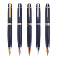 Stylo à bille à logo personnalisé pour hommes et femmes, stylos à bille en métal de luxe pour la promotion