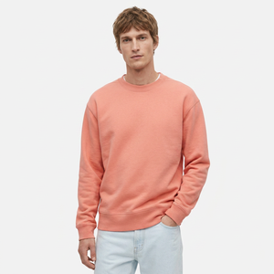 Sudadera de Cuello Redondo para Hombre, Corte Regular, Color Sólido, Tejido de Algodón, Estilo Casual, para Otoño - Product Image 1