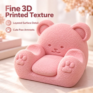Cute <b>Bear</b> Phone Holder 3D Printed Desk Stand <b>Pink</b> Desktop Phone Grip for Study Room Decor - Product Image 1