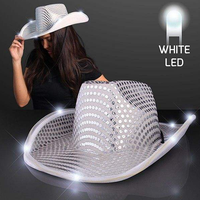 Chapeau de cowboy LED pour la danse, les anniversaires, les mariages, les festivals et Noël