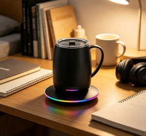 Juego de Tazas de Café Térmicas de Acero Inoxidable con Aislamiento y LED Inteligente Personalizadas, Taza de Viaje Reutilizable con Tapa, Venta al Por Mayor - Product Image 5