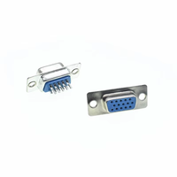 DB15 3 baris paralel Port VGA HDB9 15-Pin D Sub jantan ke betina terminal konektor Solder penutup cangkang plastik fitur nyaman