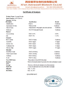 Astrawell Leche <span class=keywords><strong>de</strong></span> <span class=keywords><strong>Coco</strong></span> Instantánea en Polvo, Soluble en Agua, Pura, Natural, Vegana, Polvo <span class=keywords><strong>de</strong></span> <span class=keywords><strong>Coco</strong></span> a Granel, Venta al por Mayor, Fabricante OEM - Product Image 2