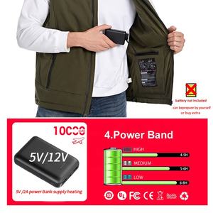 OEM produttore personalizzato giacca invernale riscaldata per gli uomini Softshell caccia <span class=keywords><strong>abbigliamento</strong></span> 5V 12V <span class=keywords><strong>batteria</strong></span> giubbotti riscaldamento termico gilet - Product Image 2